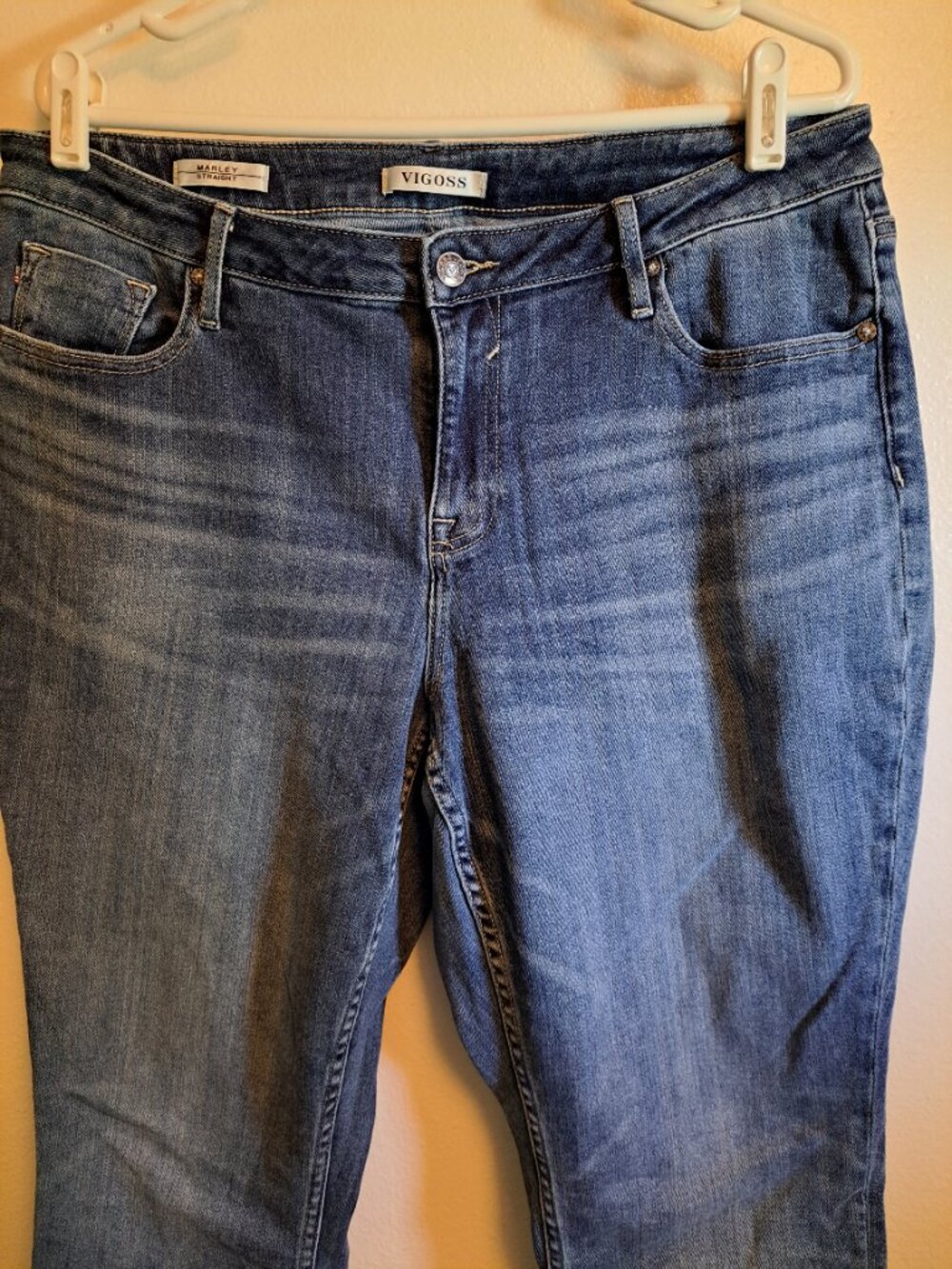 Vigoss Marley Straight Distressed Denim Jeans - Picture 4 of 11